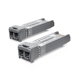 UFiber Módulo SFP+ 10G, transceptor MiniGibic MultiModo 10 Gbps, distancia 300m, conectores LC, paquete de 2 piezas