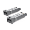 UFiber Módulo SFP+ 10G, transceptor MiniGibic MultiModo 10 Gbps, distancia 300m, conectores LC, paquete de 2 piezas