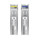 UFiber Módulo SFP, transceptor MiniGibic MonoModo 1.25 Gbps, distancia 3km, Simplex, un conector LC, incluye 2 tranceptores