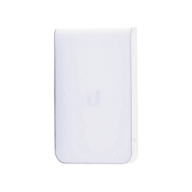 Access Point UniFI doble banda cobertura 180º, MI-MO 2x2 diseño placa de pared con dos puertos adicionales, hasta 100 usuarios Wi-Fi