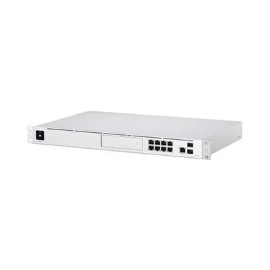 UniFi OS Console: Dream Machine Pro, con 1 puerto WAN Gigabit RJ45, 1 puerto WAN 10G SFP+ / 8 puertos LAN Gigabit RJ-45, y una bahía de HDD 3.5 (No incluye HDD), Integra todas las aplicaciones UniFi