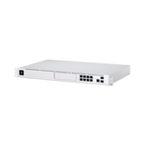 UniFi OS Console: Dream Machine Pro, con 1 puerto WAN Gigabit RJ45, 1 puerto WAN 10G SFP+ / 8 puertos LAN Gigabit RJ-45, y una bahía de HDD 3.5 (No incluye HDD), Integra todas las aplicaciones UniFi