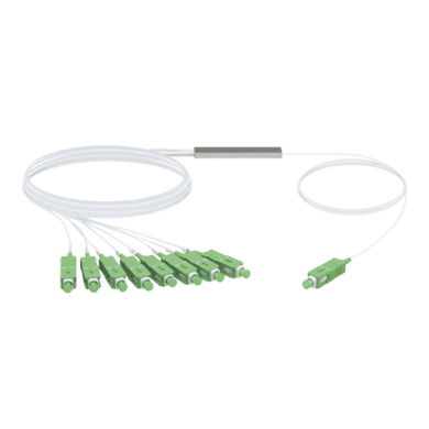 UFiber Splitter (Divisor Óptico) PLC 1 x 8, con conectores SC/APC