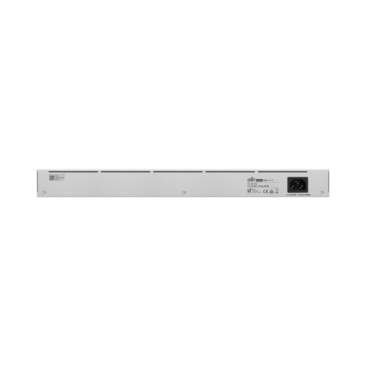 UniFi Switch USW-16-POE Gen2, Capa 2 de 16 puertos (8 puertos PoE 802.3af/at + 8 puertos Gigabit) + 2 puertos 1G SFP, 42W, pantalla informativa
