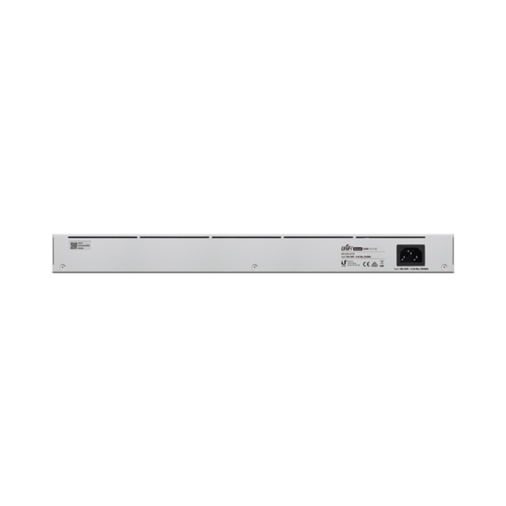 UniFi Switch USW-48-POE, Capa 2 de 48 puertos (32 puertos PoE 802.3af/at + 16 puertos Gigabit) + 4 puertos 1G SFP, 195W, pantalla informativa