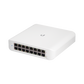 Switch UniFi Lite Administrable PoE de 16 Puertos 10/100/1000 Mbps (8 puertos 802.3af/at), 45 W