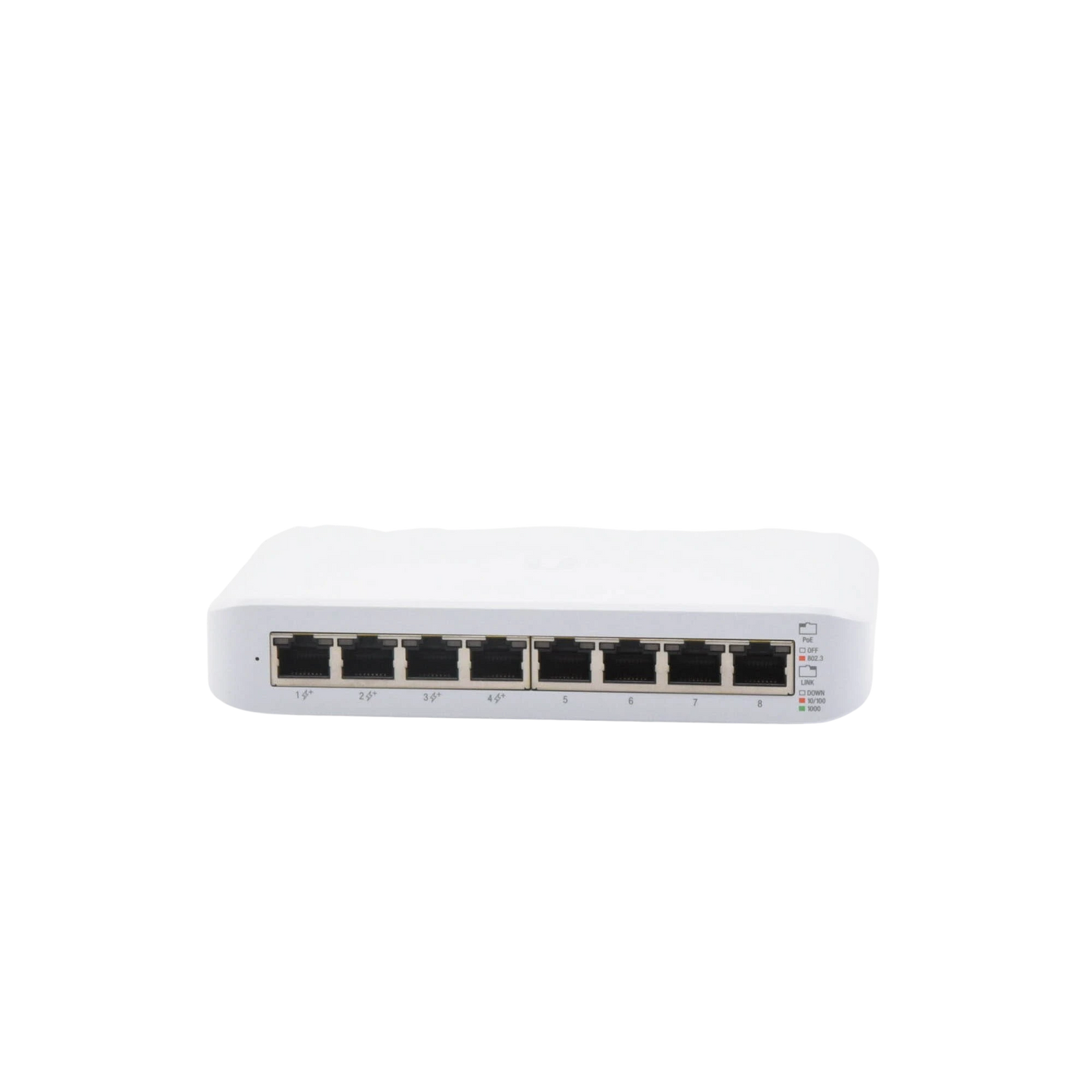 Switch UniFi Lite Administrable PoE de 8 Puertos 10/100/1000 Mbps (4 puertos 802.3af/at), 52 W