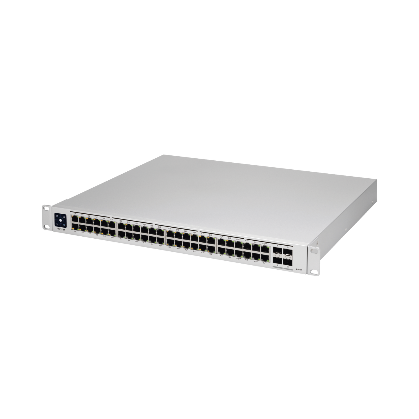 UniFi Switch USW-Pro-48-POE Gen2, Capa 3 de 48 puertos PoE 802.3at/bt + 4 puertos 110G SFP+, 600W, pantalla informativa