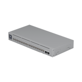 UniFi Switch Pro Max 16 PoE con funciones Capa 3, 16 puertos EtherLight RGB / (4) puertos 2.5 GbE POE++ y (12) puertos GbE POE+ /(2) puertos SFP+ 10G /con pantalla táctil informativa, hasta 180W de presupuesto POE