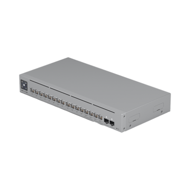 UniFi Switch Pro Max 16 PoE con funciones Capa 3, 16 puertos EtherLight RGB / (4) puertos 2.5 GbE POE++ y (12) puertos GbE POE+ /(2) puertos SFP+ 10G /con pantalla táctil informativa, hasta 180W de presupuesto POE