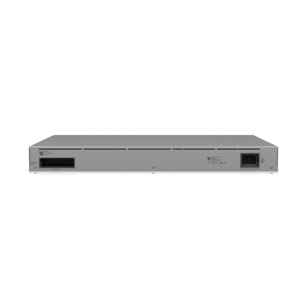 UniFi Switch Pro Max 24 POE, 24 puertos (8 puertos POE++ 2.5 GbE y 16 puertos GbE POE+), 2 puertos SFP+ 10G, 400W, pantalla táctil