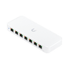 UniFi Switch Ultra 210W Administrable / 8 puertos GbE / (1) puerto POE++ IN opcional y (7) puertos POE+/ Wattaje depende de fuente o POE IN / Incluye fuente AC hasta 202W para POE