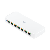 UniFi Switch Ultra 60W Administrable / 8 puertos GbE / (1) puerto POE++ IN opcional y (7) puertos POE+/ Wattaje depende de fuente o POE IN / Incluye fuente AC hasta 62W para POE