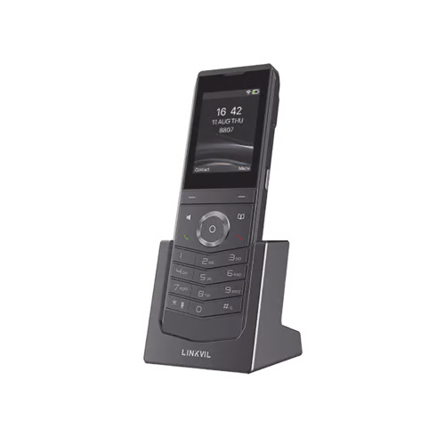 Teléfono IP Wi-Fi Portátil W611W | Inalámbrico, Resistente y Moderno para Comunicación Empresarial