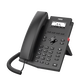 Teléfono IP empresarial para 2 lineas SIP con pantalla LCD, Puertos Gigabit, Códec Opus, conferencia de 3 vías, PoE.