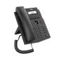 Teléfono IP empresarial para 2 lineas SIP con pantalla LCD, Puertos Gigabit, Códec Opus, conferencia de 3 vías, PoE.