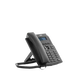 Teléfono IP empresarial para 2 lineas SIP con pantalla LCD, Puertos Gigabit, Códec Opus, conferencia de 3 vías, PoE.