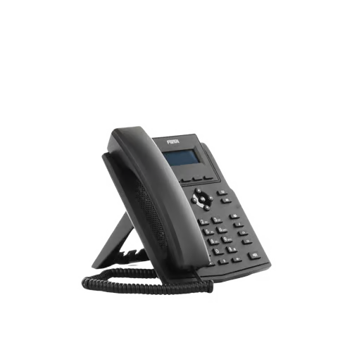 Teléfono IP empresarial para 2 lineas SIP con pantalla LCD, Códec Opus, conferencia de 3 vías, PoE.