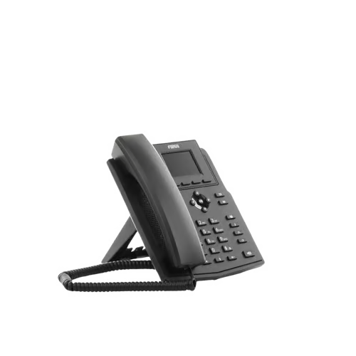 Teléfono IP empresarial para 4 líneas SIP con pantalla LCD de 2.4 pulgadas a color, Opus y conferencia de 3 vías, PoE.