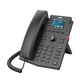 Teléfono IP Wi-Fi empresarial para 4 líneas SIP con pantalla LCD de 2.4 pulgadas a color, Opus y conferencia de 3 vías, PoE.