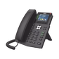 Teléfono IP Empresarial con Estándares Europeos, 6 lineas SIP con pantalla LCD a color, puertos Gigabit, IPv6, Opus y conferencia de 3 vías, PoE/DC