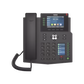 Teléfono IP Empresarial con Estándares Europeos, 16 líneas SIP con pantalla LCD a color 3.5", 30 teclas DSS/BLF, puertos Gigabit, IPv6, Opus y conferencia de 3 vías, PoE/DC