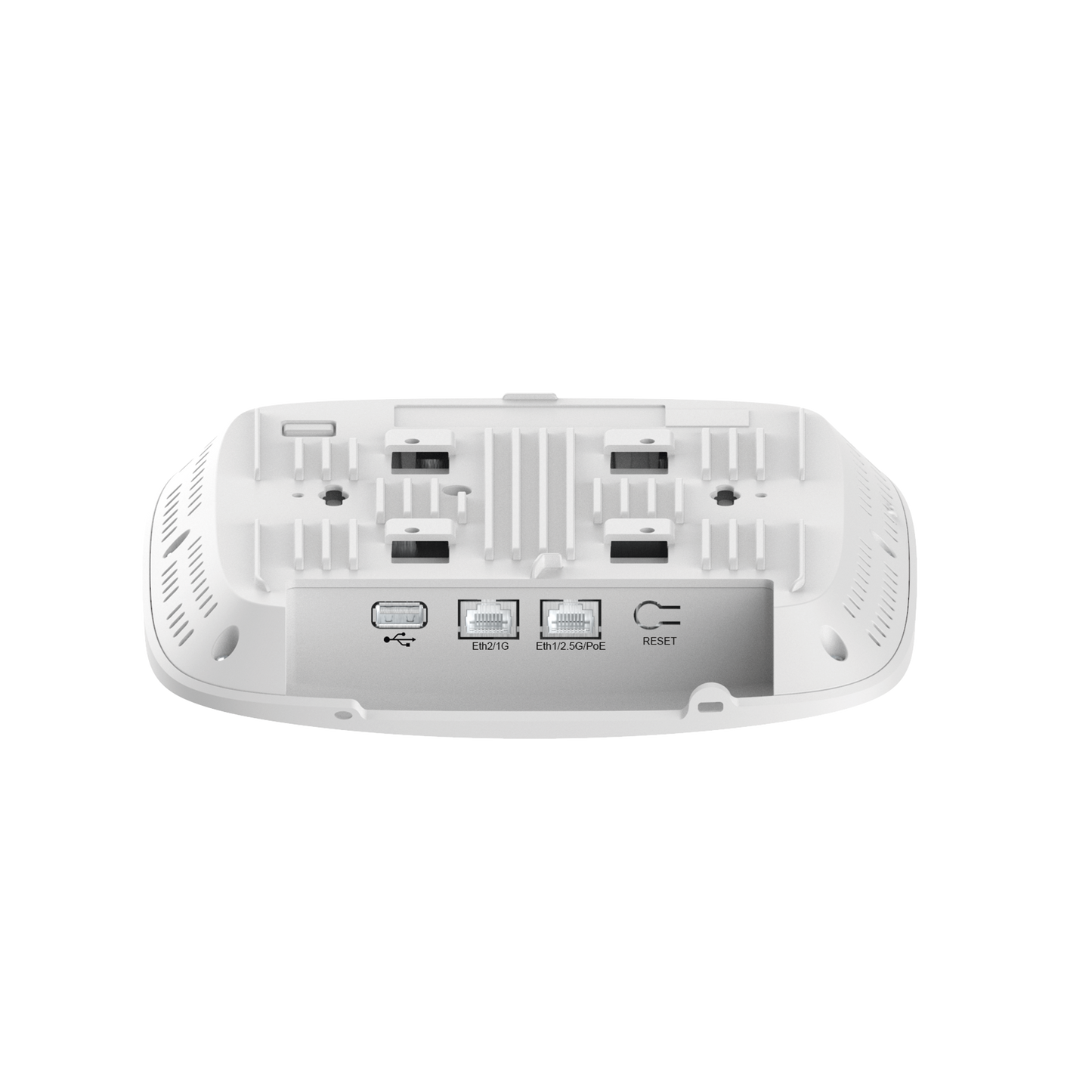 Punto de Acceso Empresarial Wi-Fi 6/6E XE3-4 / 3 Radios (2.4, 5 y 6 GHz) Definidos por Software (SDR) / Hasta 1,500 Clientes / Gestión desde la Nube cnMaestro / Seguridad WPA3 / Montaje en Techo o Plafón / Alimentación PoE