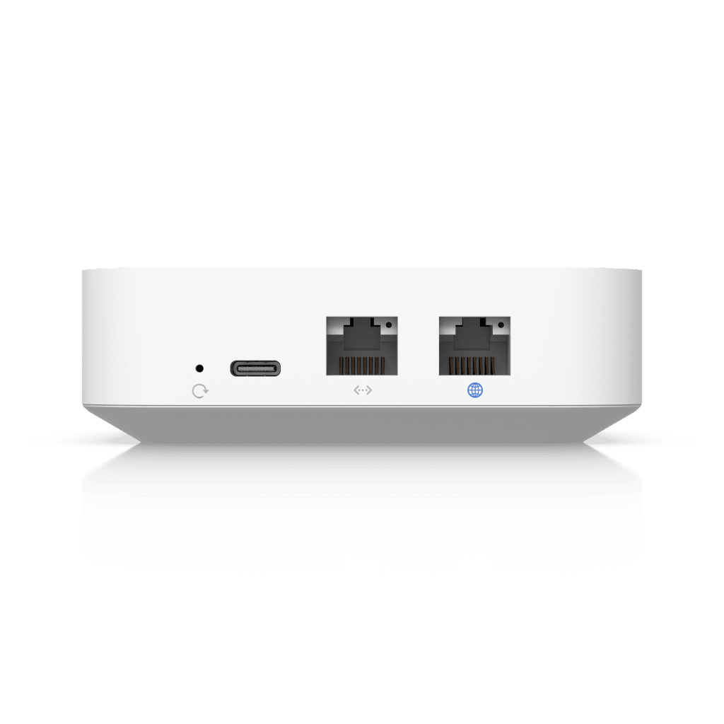Router UniFi Ultra Express UX con WiFi 6, 1 puerto WAN GbE  1 puerto GbE LAN. Administra hasta 4 dispositivos UniFi en modo  Gateway, o funciona como AP, hasta 50 clientes
