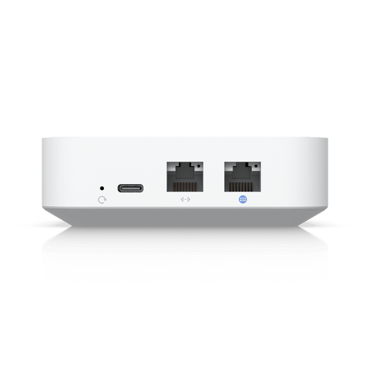 Router UniFi Ultra Express UX con WiFi 6, 1 puerto WAN GbE  1 puerto GbE LAN. Administra hasta 4 dispositivos UniFi en modo  Gateway, o funciona como AP, hasta 50 clientes