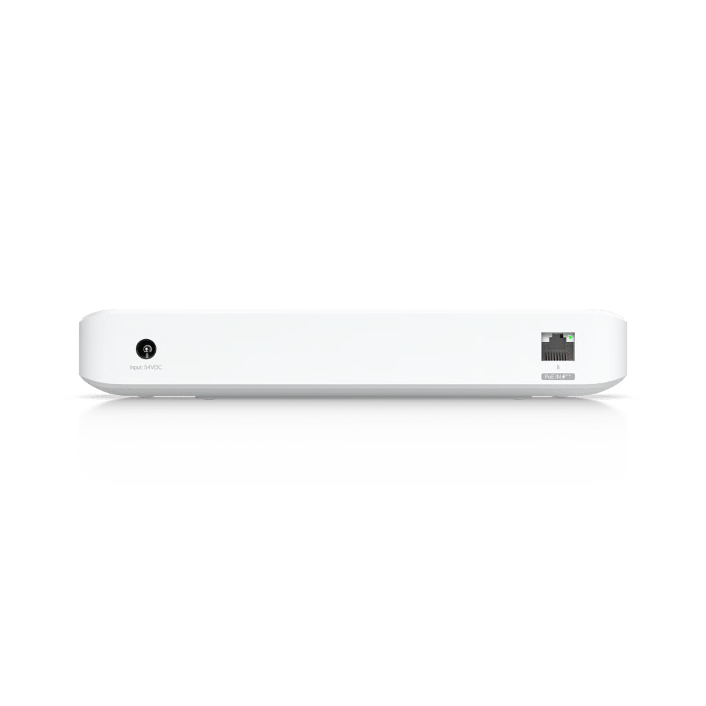 UniFi Switch Ultra 210W Administrable / 8 puertos GbE / (1) puerto POE++ IN opcional y (7) puertos POE+/ Wattaje depende de fuente o POE IN / Incluye fuente AC hasta 202W para POE