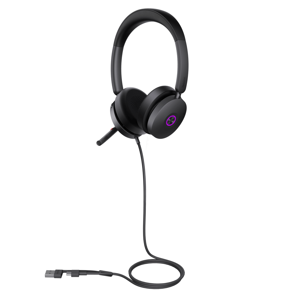 Diadema Yealink UH48 Dual Teams USB-C/A Certificada para Teams y Soporte Multiplataforma UC