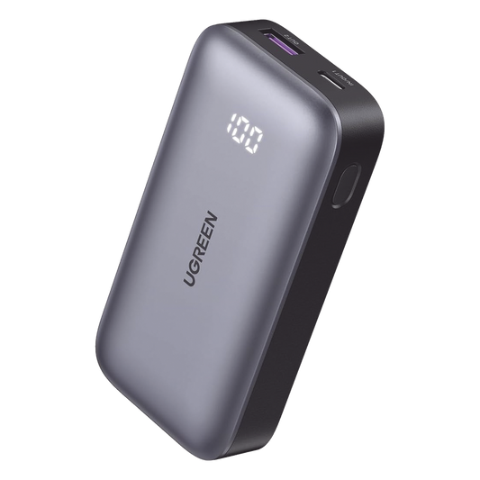 UGREEN Mini Power Bank 30W  10 000 mAh 2 Puertos PD3.0, USB C+A  Carga Rápida