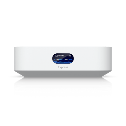 Router UniFi Ultra Express UX con WiFi 6, 1 puerto WAN GbE  1 puerto GbE LAN. Administra hasta 4 dispositivos UniFi en modo  Gateway, o funciona como AP, hasta 50 clientes