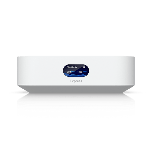 Router UniFi Ultra Express UX con WiFi 6, 1 puerto WAN GbE  1 puerto GbE LAN. Administra hasta 4 dispositivos UniFi en modo  Gateway, o funciona como AP, hasta 50 clientes