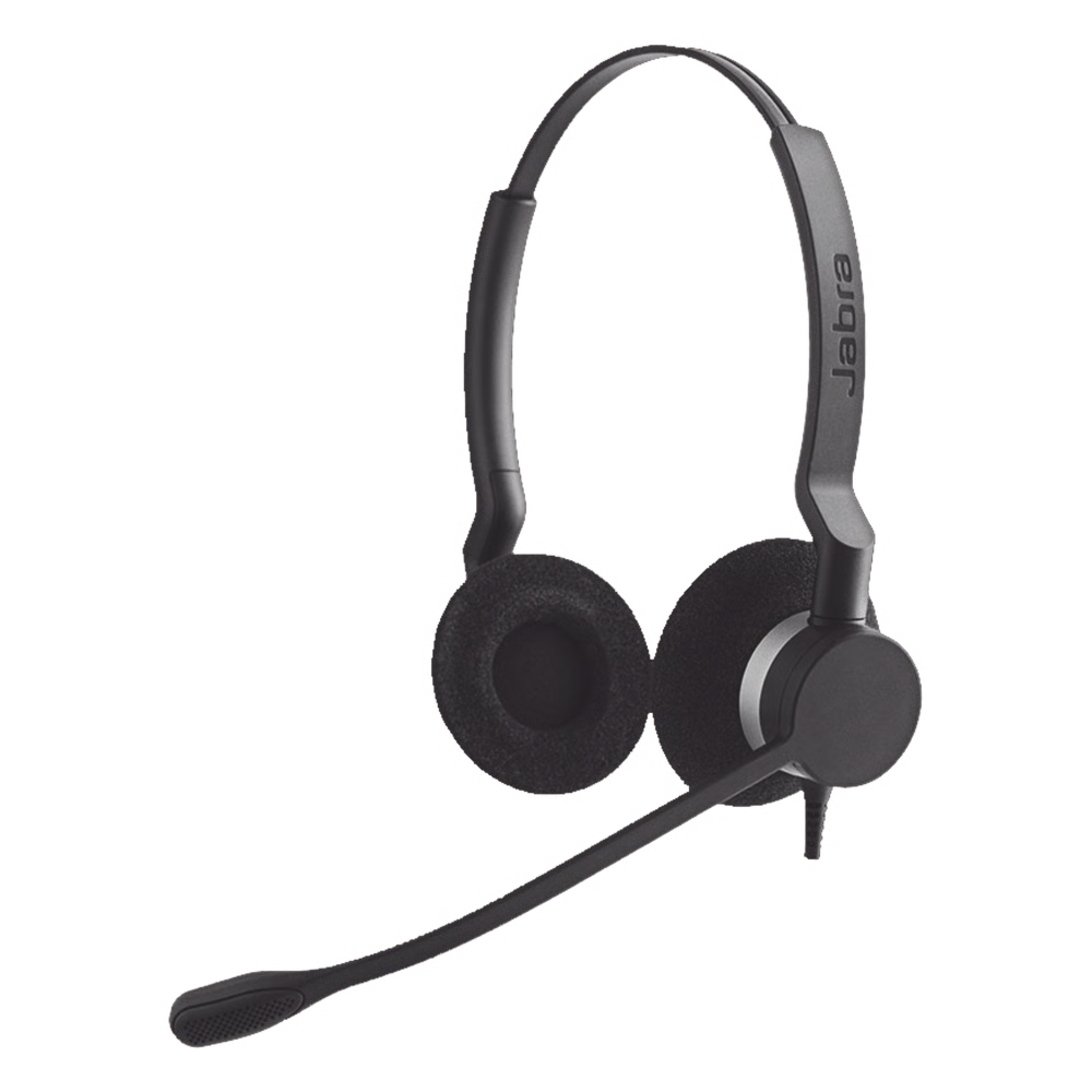 Jabra Headset BIZ 2300 UC Duo, Alámbrico, USB, Negro