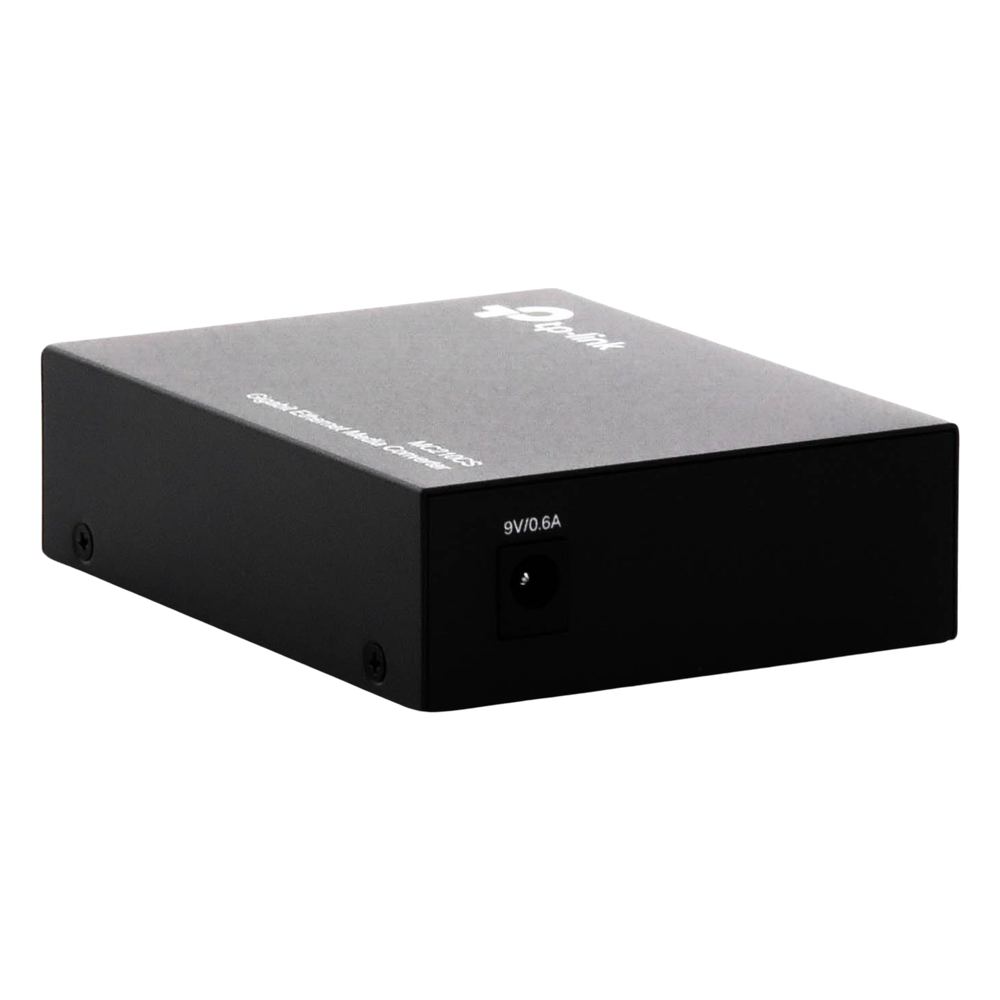 TP-LINK Convertidor de Fibra Monomodo: Puerto RJ45 10/100/1000 Mbps, SC 1000 Mbps, Hasta 20 km, Instalación Simple Plug and Play
