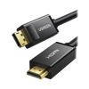 UGREEN Cable DP a HDMI Macho a Macho 1.5m | Soporta 4K@30Hz, 3D | Cobre Estañado 28AWG | Blindaje Múltiple | Chip de Última Generación | Botón de Liberación