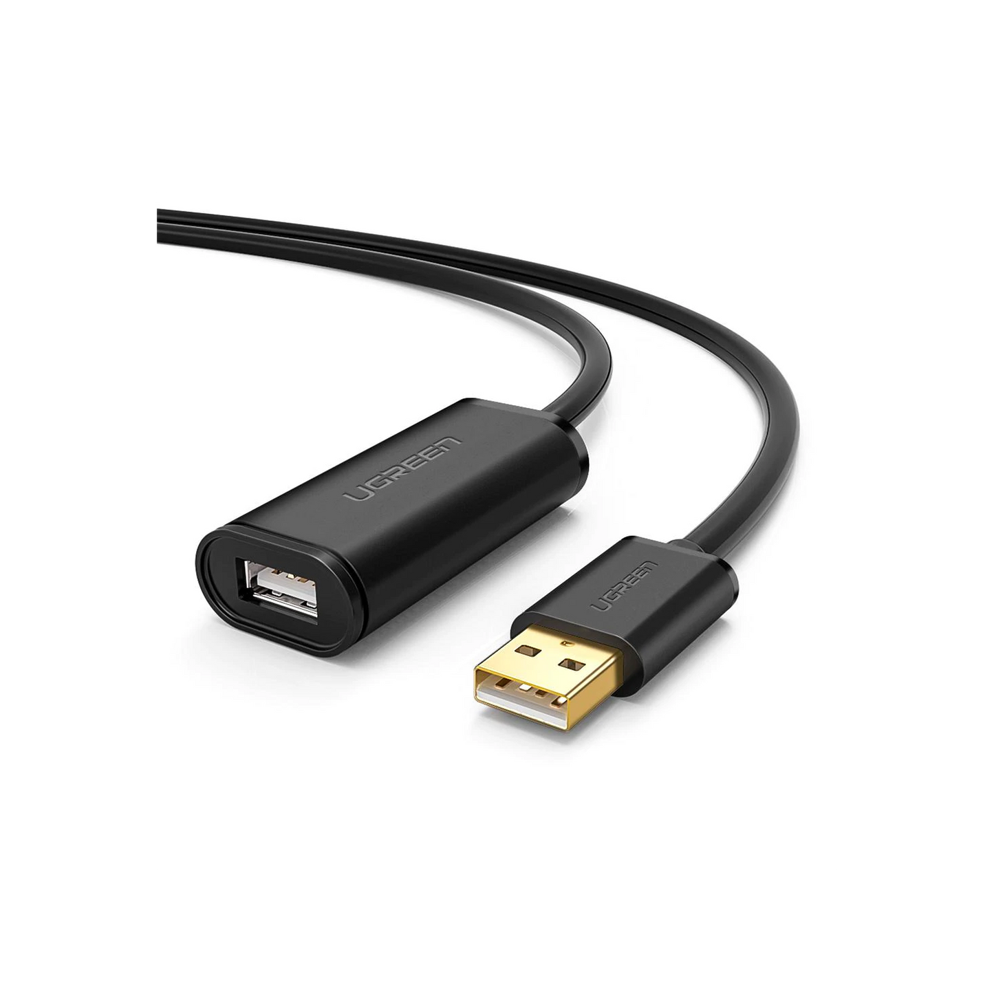 UGREEN Cable de Extensión Activo USB 2.0 / 5 Metros / Macho-Hembra / Booster individual FE1.1S incorporado / Velocidad de hasta 480 Mbps / Ideal para impresoras, consolas , Webcam, etc.