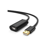 UGREEN Cable de Extensión Activo USB 2.0 / 5 Metros / Macho-Hembra / Booster individual FE1.1S incorporado / Velocidad de hasta 480 Mbps / Ideal para impresoras, consolas , Webcam, etc.