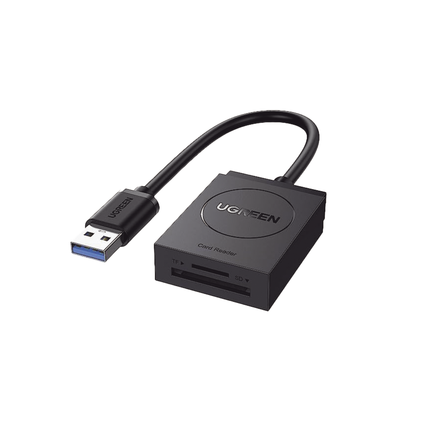 UGREEN Lector de tarjetas SD USB 3.0 de doble ranura Flash lector de tarjetas de memoria TF SD Micro SD SDXC SDHC MMC RS-MMC Micro SDXC UHS-I