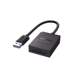 UGREEN Lector de tarjetas SD USB 3.0 de doble ranura Flash lector de tarjetas de memoria TF SD Micro SD SDXC SDHC MMC RS-MMC Micro SDXC UHS-I