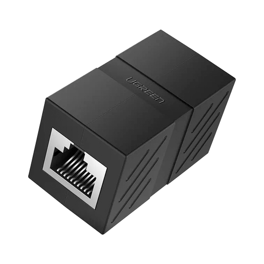 UGREEN Acoplador (Extensor de Cable Ethernet RJ45 a RJ45) / 1000Mbps / Compatibilidad con Cat7 Cat6A Cat6 Cat5e / Compatible con POE / Ignífugo / ABS