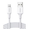 UGREEN Cable USB-A a Lightning / Certificado MFi / 1 Metro / Adecuado para iPhone, iPad y iPod / Carga y Sincronización de Datos / Velocidad de hasta 480 Mbps / 5V 2.4 A / Protección de PVC y Forro de TPE. / 2 años de  Garantía