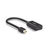 Convertidor Mini Display Port a HDMI / 4K@30Hz / Thunderbolt / Blindaje interno múltiple /  Carcasa ABS / Longitud de 25 cm