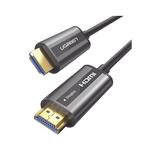 UGREEN Cable HDMI de 50 Metros por Fibra Óptica 4K@60Hz / Fibra de 4 núcleos + Cobre estañado de 7 núcleos / Compatible con HDMI 2.0 / Alta velocidad 18 Gbps / 3D / HDR / Caja de Aleacion Zinc / Premium