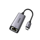 UGREEN Adaptador de Red USB-C 3.1 (5 Gbps) a RJ45 /Admite 10/100/1000 Mbps y 2.5G / Caja de aluminio / Longitud del cable 10 cm / 1 a 1