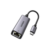 UGREEN Adaptador de Red USB-C 3.1 (5 Gbps) a RJ45 /Admite 10/100/1000 Mbps y 2.5G / Caja de aluminio / Longitud del cable 10 cm / 1 a 1