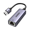 UGREEN Adaptador de Red USB-A 3.0 a RJ45 /Admite 10/100/1000 Mbps / Caja de Aluminio / Longitud del cable 10 cm