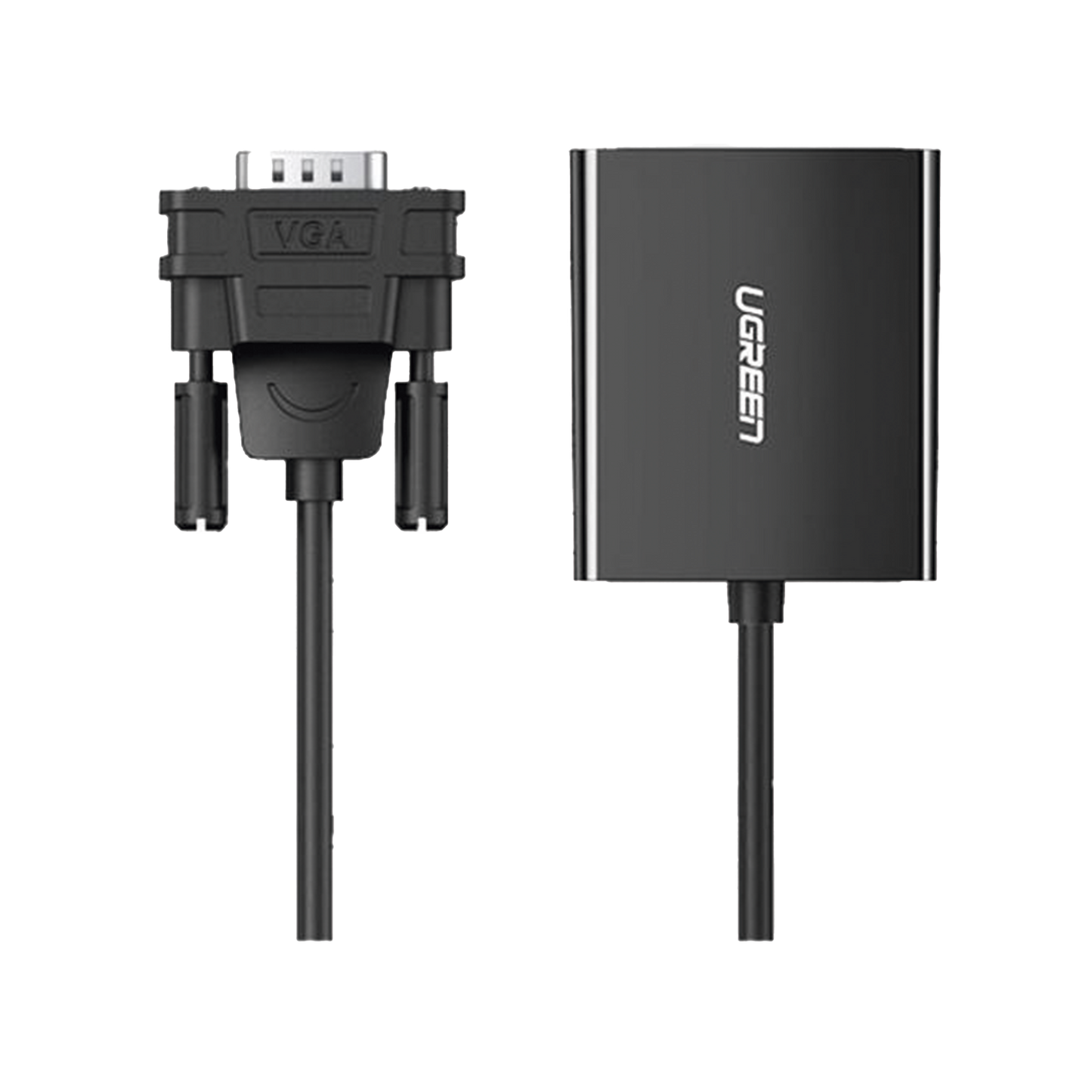 UGREEN Entrada: VGA Macho  Salida: HDMI Hembra Resolución de 1080P@60Hz Puerto Estéreo de 3.5 mm / Plug and Play, Sin Controlador / Longitud del Cable 15 cm. / Incluye Cable de Alimentacion USB / Incluye Cable de Audio de 3.5mm.