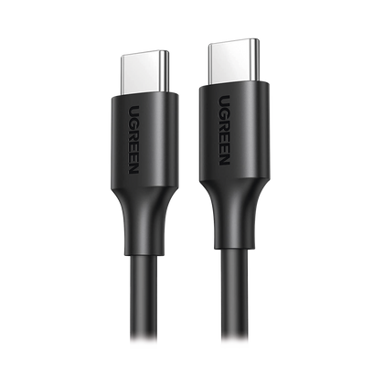 UGREEN Cable USB-C a USB-C / 1 Metro / Carga y Sincronización de Datos/ Carga Rápida 60W máx. / Compatible con PD3.0/QC4.0/FCP / Cobre Estañado Sin Oxígeno / Duradero y Flexible / Caja de ABS + Cubierta de TPE / 2 años d